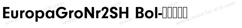 EuropaGroNr2SH Bol字体转换